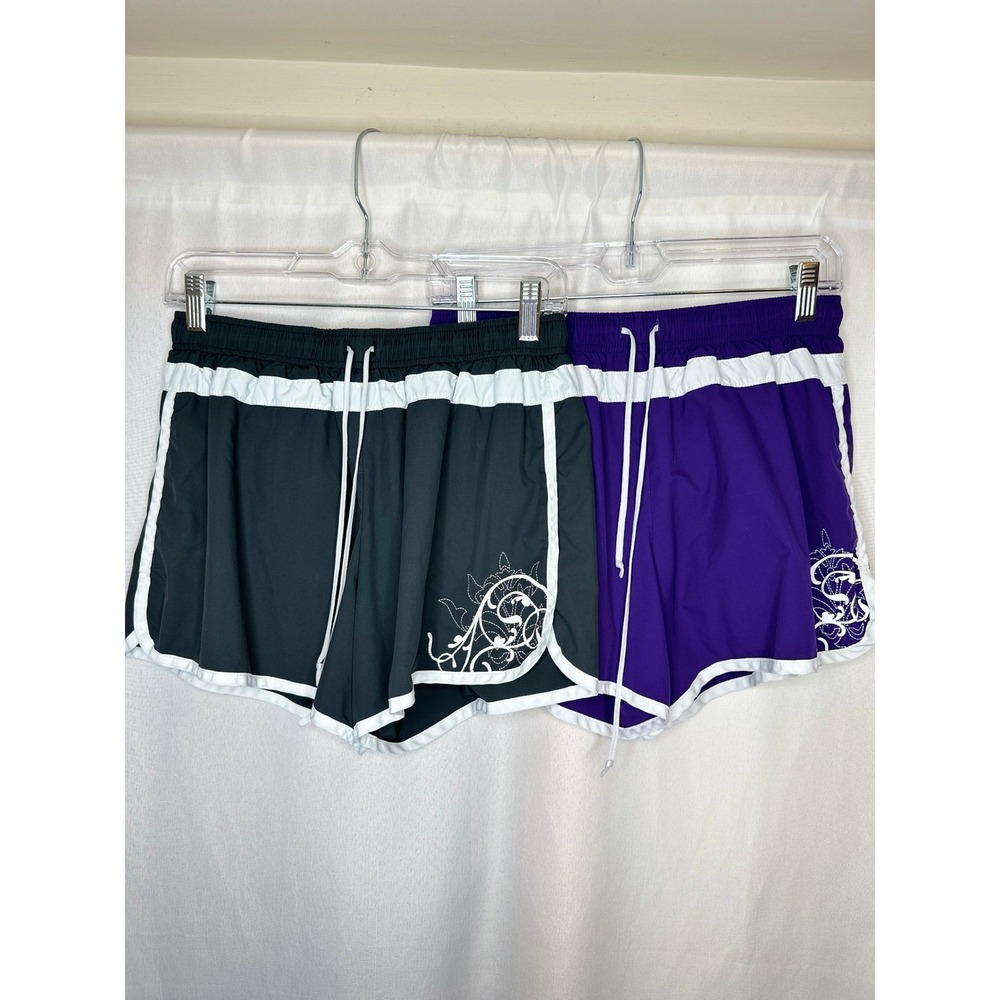 Athleta Lot of 2 Hana Running Shorts MEDIUM Gym Workout Walking Lightweight